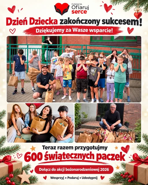 Dzień Dziecka — relacja Fundacji Ofiaruj Serce z Facebooka